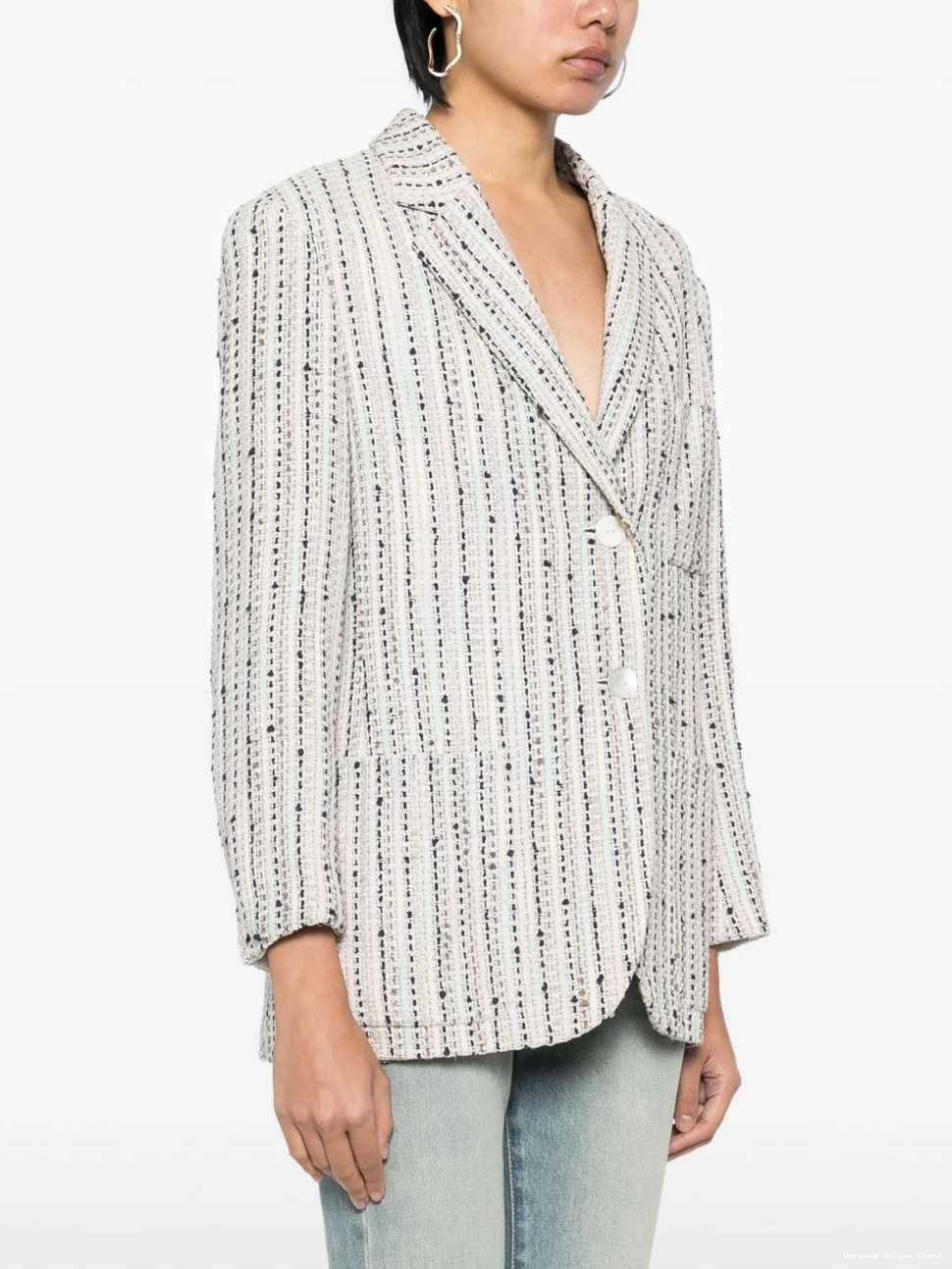 Cheap Women blazer Versace tweed 0426